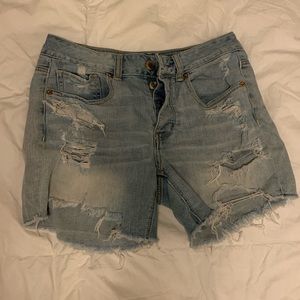 American eagle distressed shorts